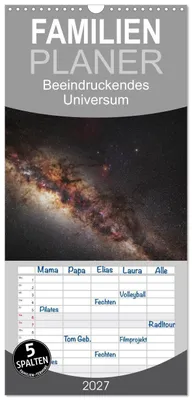 Produktbild von Familienplaner 2027 - Beeindruckendes Universum mit 5 Spalten (Wandkalender, 21 x 45 cm) CALVENDO