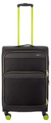Produktbild von Franky Koffer Gr. M Reisegepäck T27-F Spinner 65er mit Dehnfalte black/neongreen