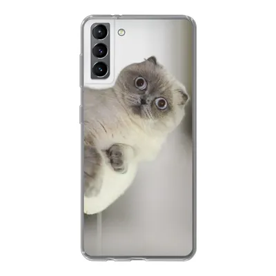 Produktbild von MuchoWow® Handyhülle Schutzhülle Hülle für Samsung Galaxy S21 Plus Katze - Tier - Wohnzimmer Silikon Softcase Handy Hülle - Handy-Tasche