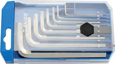 Immagine prodotto di Set di chiavi a Esagono Unior 8 pezzi, argento, 2-10 mm, argento, 2-10 mm