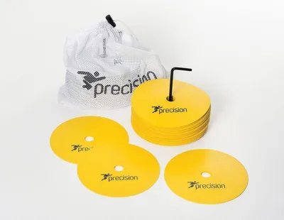 Obrázok produktu pre Presné značkovacie kotúče gumové žlté stredné - sada 20 kusov