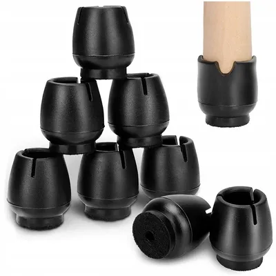 Produktbild von SCHUTZKAPPEN FÜR STUHLBEINE – SILIKON MIT FILZ, 12–16 mm, 16 Stück