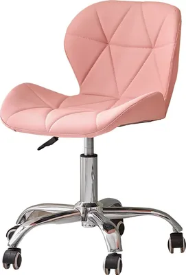 Image de Chaise de bureau CLIPOP, assise rembourrée en similicuir, pivotante, réglable en hauteur, rose