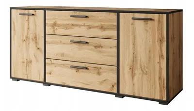 Obrázek produktu pro VELKÁ DVOJITÁ KOMODA BOGOTA 150 cm dub WOTAN
