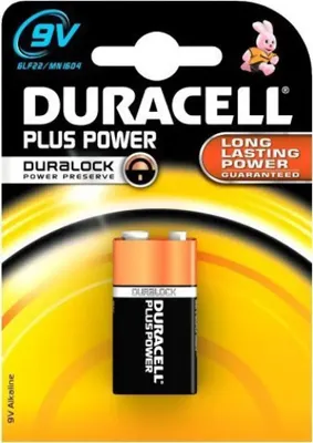 Zdjęcie produktu dla Duracell 6LR61, Jednorazowa bateria, 9V, Alkaliczny, 9 V, 1 szt., Graniastosłup