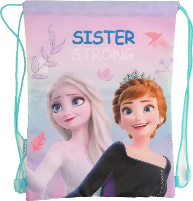 Produktbild von Sporttasche Kinder Turnbeutel Schuhbeutel Frozen - Die Eiskönigin  Mädchen Anna und Elsa