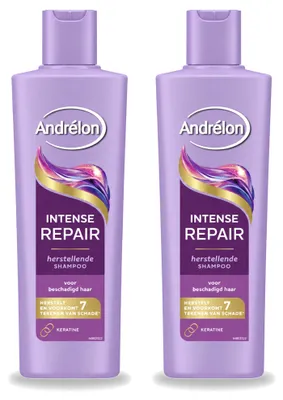 Productafbeelding van 2 x Andrélon Intense Repair Shampoo - 250 ml - Voordeelverpakking - 2 stuks
