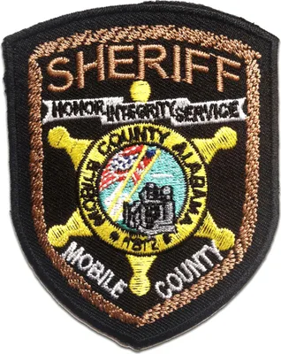 Produktbild von Sheriff Logo - Aufnäher, Bügelbild, Aufbügler, Applikationen, Patches, Flicken, Zum Aufbügeln, Größe: 6.8 x 8.5 cm