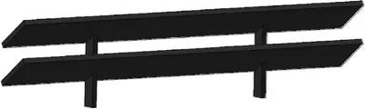 Produktbild von Kaminrost/Ascherost 300 x 70 mm für Techfire Kaminöfen - Ascherost aus massivem Stahl - Feuerrost hitzebeständig