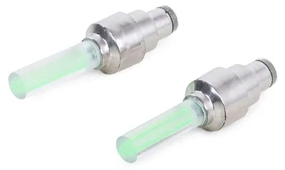 Zdjęcie produktu dla Verk Podświetlane zawory zielone 2 szt