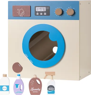 Produktbild von Navaris Spielzeugwaschmaschine - Kinderwaschmaschine - Montessori Spielzeug Waschmaschine - Kinder Waschmaschine - Spiel Waschmaschine für Kinder -