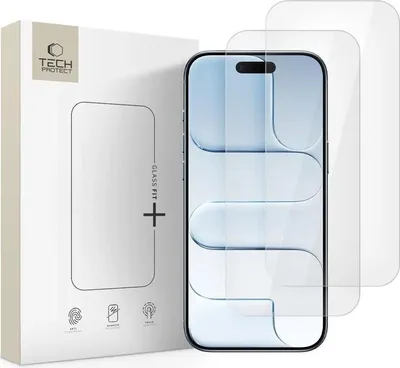 Produktbild von Tech-Protect Glas Fit+ 2er-Pack für Iphone 17 Air - Klar