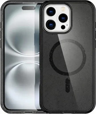 Produktbild von imoshion Sparkle Back Cover mit MagSafe iPhone 16 Pro - Glitter Schwarz
