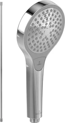 Produktbild von Villeroy & Boch Verve Showers Handbrause-Set (2 in 1 Bundle), Chrom