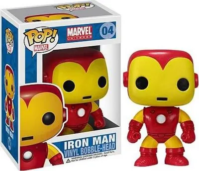 Produktbild von Funko POP Marvel: Iron Man Bobble Head + Pop Protector