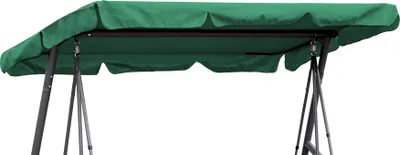 Produktbild von Hollywoodschaukel Dachbezug 200 x 145 cm Grün Wasserdicht | Universal Ersatzdach Gartenschaukel 3 Sitzer | UV 50 Schaukel Dach Ersatz Bezug