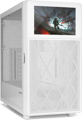 Productafbeelding van NOX Hummer, behuizing, Midi-tower, PC, Wit, ATX, ITX, Micro ATX, ABS (acrylonitril-butadieen-styreen), Mesh, Kunststof, SPCC, Gehard glas, 18,5 cm
