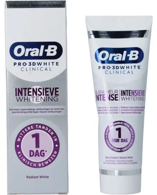 Immagine prodotto di Dentifricio Oral B 3D White Clinical Radiant (75 ml)
