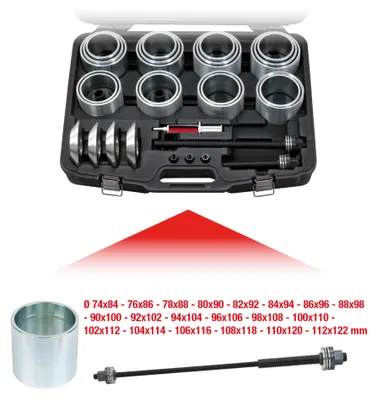 Obrázek produktu pro KS TOOLS Druck- und Zughülsen-Satz 46-tlg 700.1810