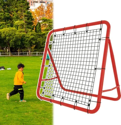 Obrázok produktu pre JOIEYOU Odrazová plocha pre deti futbalové tréningové príslušenstvo 100x100cm sklápacia futbalová bránková sieť so 4 nastaviteľnými stupňami športový odraz, pre futbal hádzanú volejbal basketbal