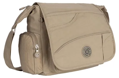 Produktbild von Überschlagtasche Hüfttasche Umhängetasche Handtasche Crossbody-Bag Taupe (2222)