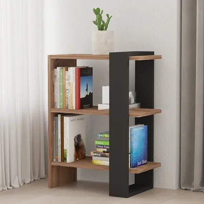 Produktbild von Skye Decor, Ova- OvaPUQ, Anthrazit, Bücherregale, 70x51,8x25 cm, 100% Melaminbeschichtete Partikelplatte