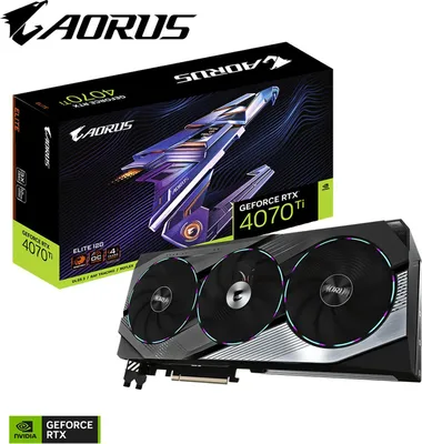 Produktbild von Gigabyte GV-N407TAORUS E-12GD AORUS GeForce RTX 4070 Ti ELITE 12G