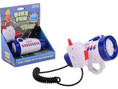 Obrázok produktu pre Bicykel Fun siréna blikajúce svetlo polícia s mikrofónom