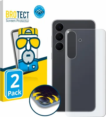 Produktbild von 2x BROTECT Fullscreen Schutzfolie für Samsung Galaxy S25 FE (Rückseite) Displayschutz Folie Fullcover Matt Entspiegelungsfolie
