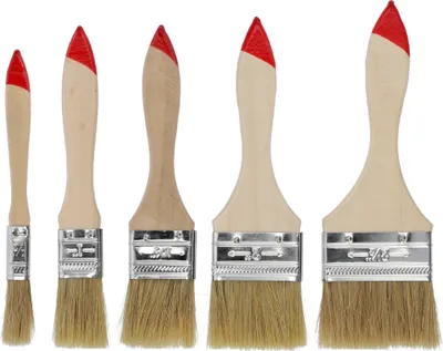 Zdjęcie produktu dla Zestaw pędzli płaskich, 5 sztuk, 13–63 mm