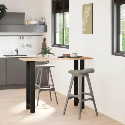 Obrázok produktu pre vidaXL Nohy barového stola čierne 2 ks 50x(100-101) cm oceľ