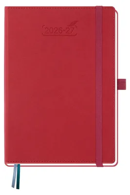 Produktbild von A5 Wochenplaner Kalender 2026-2027 mit Hardcover aus Kunstleder