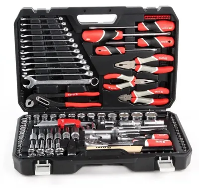 Produktbild von Yato YT-38901, Schwarz, Rot, 490 mm, 345 mm, 100 mm, 122 Werkzeug