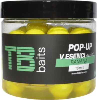 Obrázok produktu pre TB Baits Plovoucí Boilie Pop-Up Banán + NHDC 65 g 12 mm