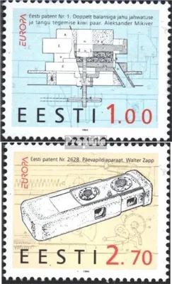 Produktbild von Briefmarken Estland 1994 Mi 233-234 (kompl.Ausg.) postfrisch Entdeckungen