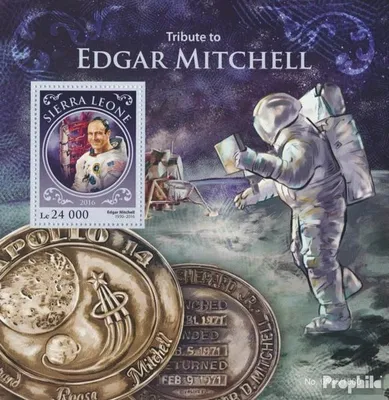 Produktbild von Briefmarken Sierra Leone 2016 Mi Block 929 (kompl. Ausg.) postfrisch Edgar Mitchel
