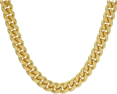 Produktbild von Panzerkette Silber 925 Gold plattiert 10 Mikron (10/1000 mm) JL39-05-0610 JuwelmaLux 60 cm