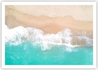 Produktbild von Poster - Poster ohne Rahmen - Meer Welle Sand - 100x70 cm - Wand Bild - Wanddeko - Wandbilder - Kunstposter - Wandposter - Bilder - Kunstdruck - Wanddekoration - Wandbild - P2XAA100x70-3937