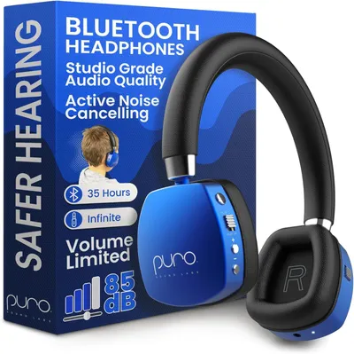 Produktbild von On-Ear Active Noise Cancelling Bluetooth Kopfhörer Leichte Kopfhörer für Kinder mit eingebautem Mikrofon – Sicherer Sound Aktive Geräuschunterdrückung
