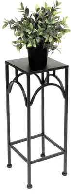Immagine prodotto di DanDiBo Sgabello per fiori in metallo nero quadrato 50 cm Portafiori 96132 S Tavolino Colonna portafiori moderno Portapiante Sgabello per piante