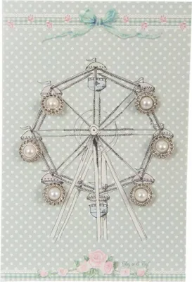 Produktbild von Clayre & Eef Perlenkarte Riesenrad Nostalgisch 10x15 cm