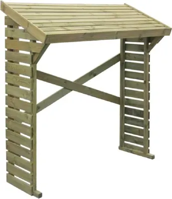 Produktbild von Kaminholzunterstand 01 - Abmessungen: 170 x 50 x 180 cm (L x B x H)
