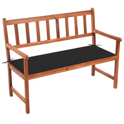 Zdjęcie produktu dla Ławka ogrodowa z poduszką, 120 cm, drewno akacjowe