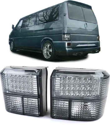 Zdjęcie produktu dla Tylne światła zespolone LED czarny dym do VW T4 IV z lat 1990-2003