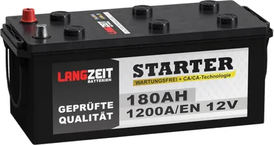 Produktbild von Langzeit LKW Batterie 12V 180Ah 1200AEN Starterbatterie Schlepper Traktor statt 155ah 170Ah