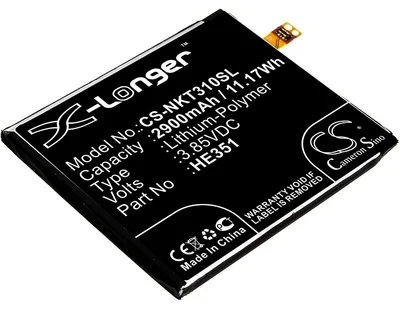Produktbild von TECHTEK Akku Kompatibel mit [Nokia] 3.1, TA-1049, TA-1057, TA-1070, TA-1074 Ersetzt HE351