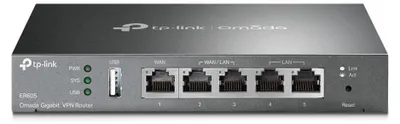Zdjęcie produktu dla TP-Link ER605: wydajny router Gigabit VPN zapewniający bezpieczne zarządzanie siecią