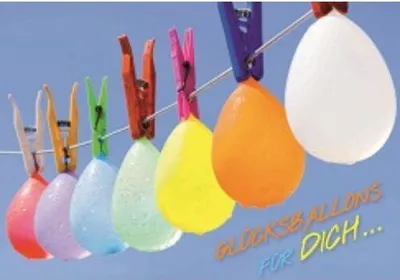 Produktbild von Gänseblümchen - Postkarte im Format 10,5 x 14,8 cm - Glücksballons