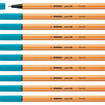 Immagine prodotto di STABILO Point 88 Fineliner Azzurro Chiaro 0,4 mm - Confezione Da 10