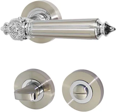Produktbild von Türbeschlag 1624-A R WC Antik Optik Türdrücker Türgriffe Türklinke